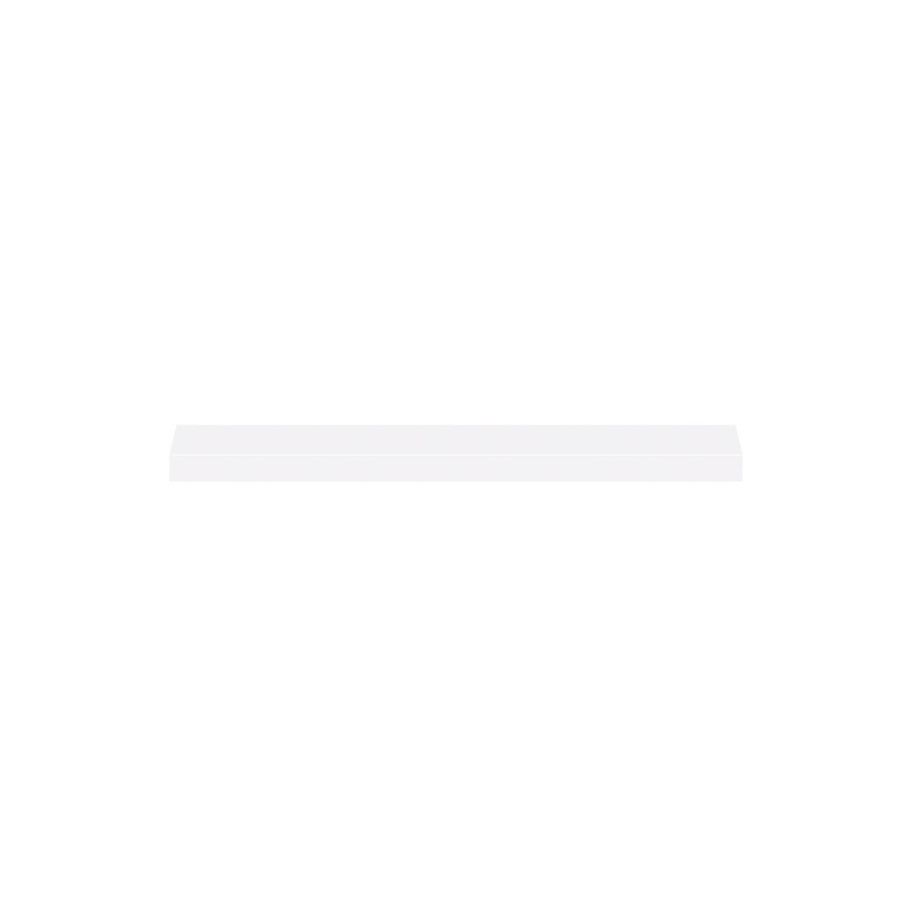 J COLLECTION 30 in. W X 1.5 in. H X 12 in. D Wallace Warm White Floating Shelf with Mounting Bracket