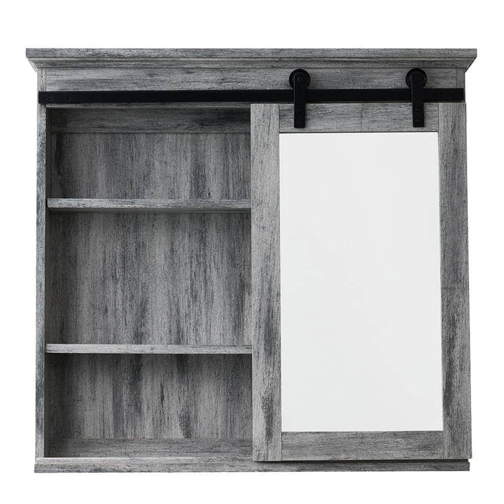 Glacier Bay 31.37 in. W x 29.33 in. H Rectangular Medicine Cabinet with Mirror
