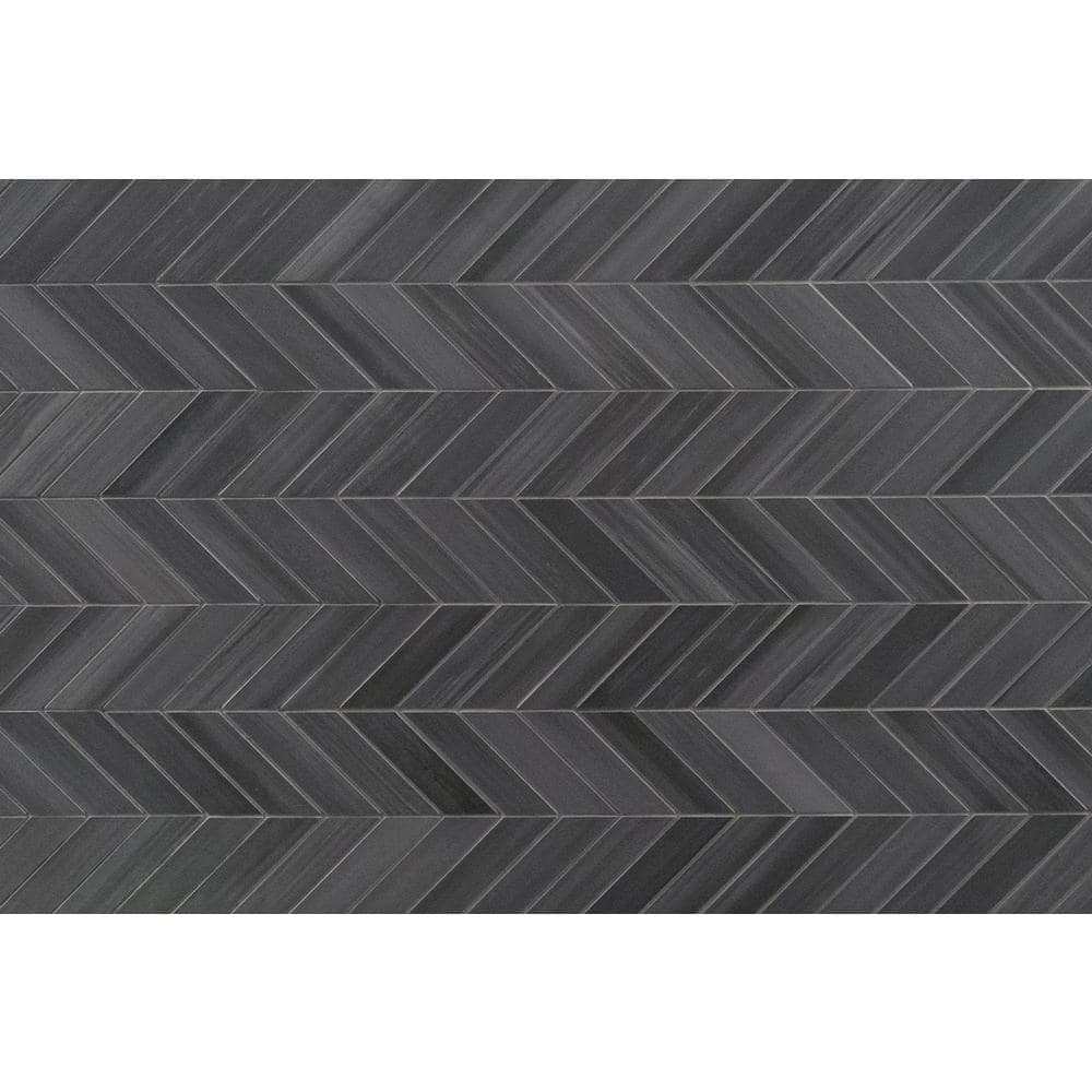 MSI Water Color Graphite 12 in. x 15 in. Matte Porcelain Mosaic Mesh-Mounted Floor and Wall Tile (320sq. ft./Pallet)