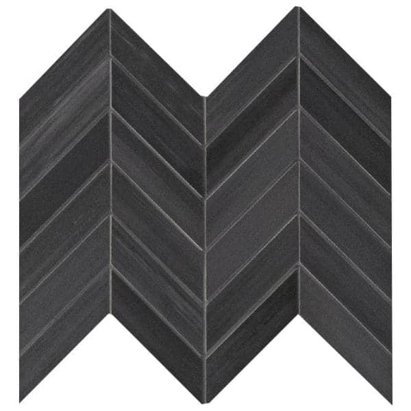 MSI Water Color Graphite 12 in. x 15 in. Matte Porcelain Mosaic Mesh-Mounted Floor and Wall Tile (320sq. ft./Pallet)