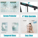 waterpar 38 in. to 42 in. W x 71 in. H Framed Pivot Shower Door in Black with Clear Glass