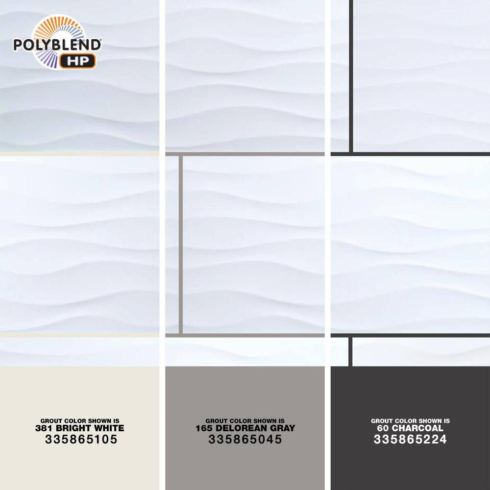 MSI Dymo Wavy White Glossy 12 in. x 24 in. Ceramic Wall Tile (16 sq. ft./Case)