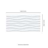 MSI Dymo Wavy White Glossy 12 in. x 24 in. Ceramic Wall Tile (16 sq. ft./Case)