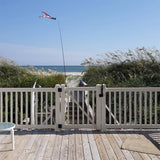 Weatherables Walton 3 ft. H x 5 ft. W Tan Vinyl Railing Gate Kit