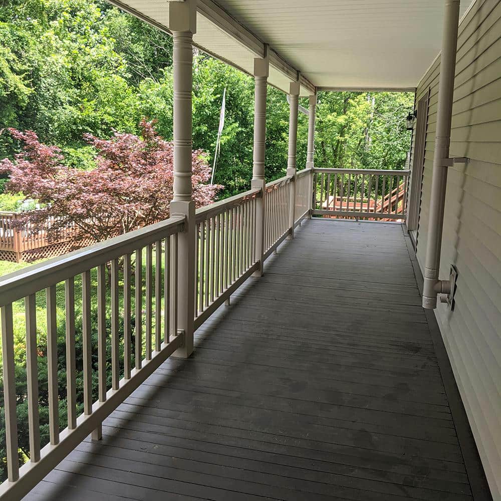 Weatherables Riviera 3 ft. H x 8 ft. W Khaki Vinyl Railing Kit