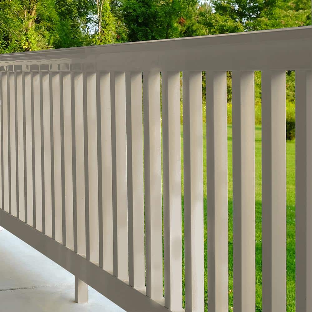 Weatherables Riviera 3.5 ft. H x 6 ft. W Khaki Vinyl Railing Kit