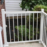 Weatherables Stanford 42 in. H x 72 in. W Textured White Aluminum Railing Kit