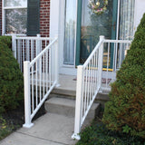 Weatherables Stanford 42 in. H x 72 in. W Textured White Aluminum Railing Kit