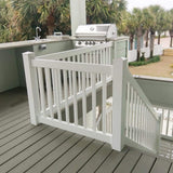 Weatherables Naples 3 ft. H x 4 ft. W White Vinyl Railing Kit