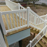 Weatherables Naples 3 ft. H x 4 ft. W White Vinyl Railing Kit