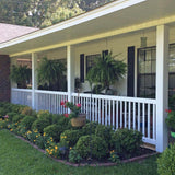 Weatherables Naples 3 ft. H x 8 ft. W White Vinyl Railing Kit