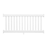 Weatherables Naples 3 ft. H x 8 ft. W White Vinyl Railing Kit