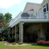 Weatherables Riviera 3 ft. H x 6 ft. W White Vinyl Railing Kit