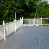 Weatherables Riviera 3 ft. H x 8 ft. W White Vinyl Railing Kit