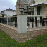 Weatherables Bellaire 3.5 ft. H x 6 ft. W Khaki Vinyl Railing Kit