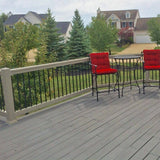 Weatherables Bellaire 3.5 ft. H x 6 ft. W Khaki Vinyl Railing Kit