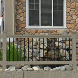 Weatherables Bellaire 3.5 ft. H x 8 ft. W Khaki Vinyl Railing Kit