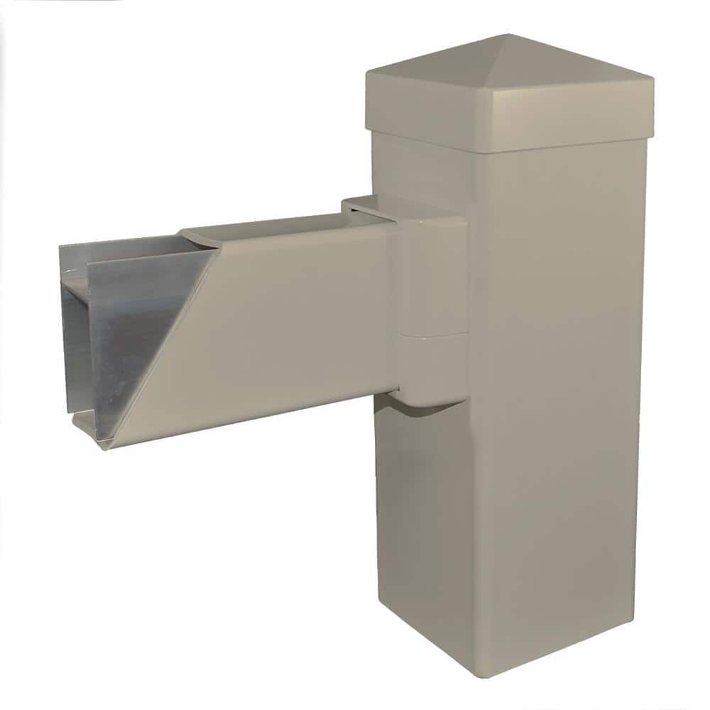 Weatherables Vilano 3 ft. H x 8 ft. W Vinyl Khaki Railing Kit