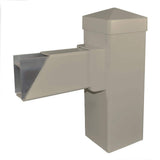 Weatherables Vilano 3 ft. H x 8 ft. W Vinyl Khaki Railing Kit