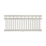 Weatherables Hallandale 3.5 ft. H x 8 ft. W Vinyl Tan Railing Kit