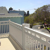 Weatherables Hallandale 3.5 ft. H x 8 ft. W Vinyl Tan Railing Kit