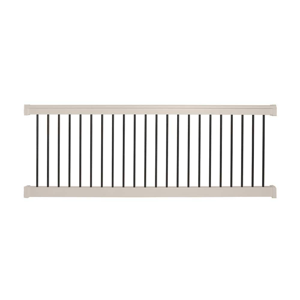 Weatherables Bellaire 3 ft. H x 8 ft. W Tan Vinyl Railing Kit