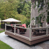 Weatherables Bellaire 3 ft. H x 8 ft. W Tan Vinyl Railing Kit