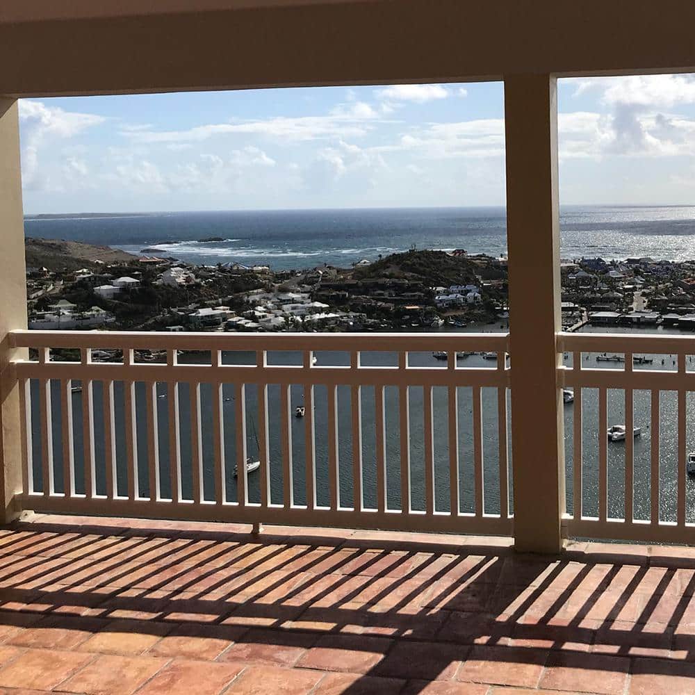 Weatherables Hallandale 3.5 ft. H x 4 ft. W Vinyl White Railing Kit