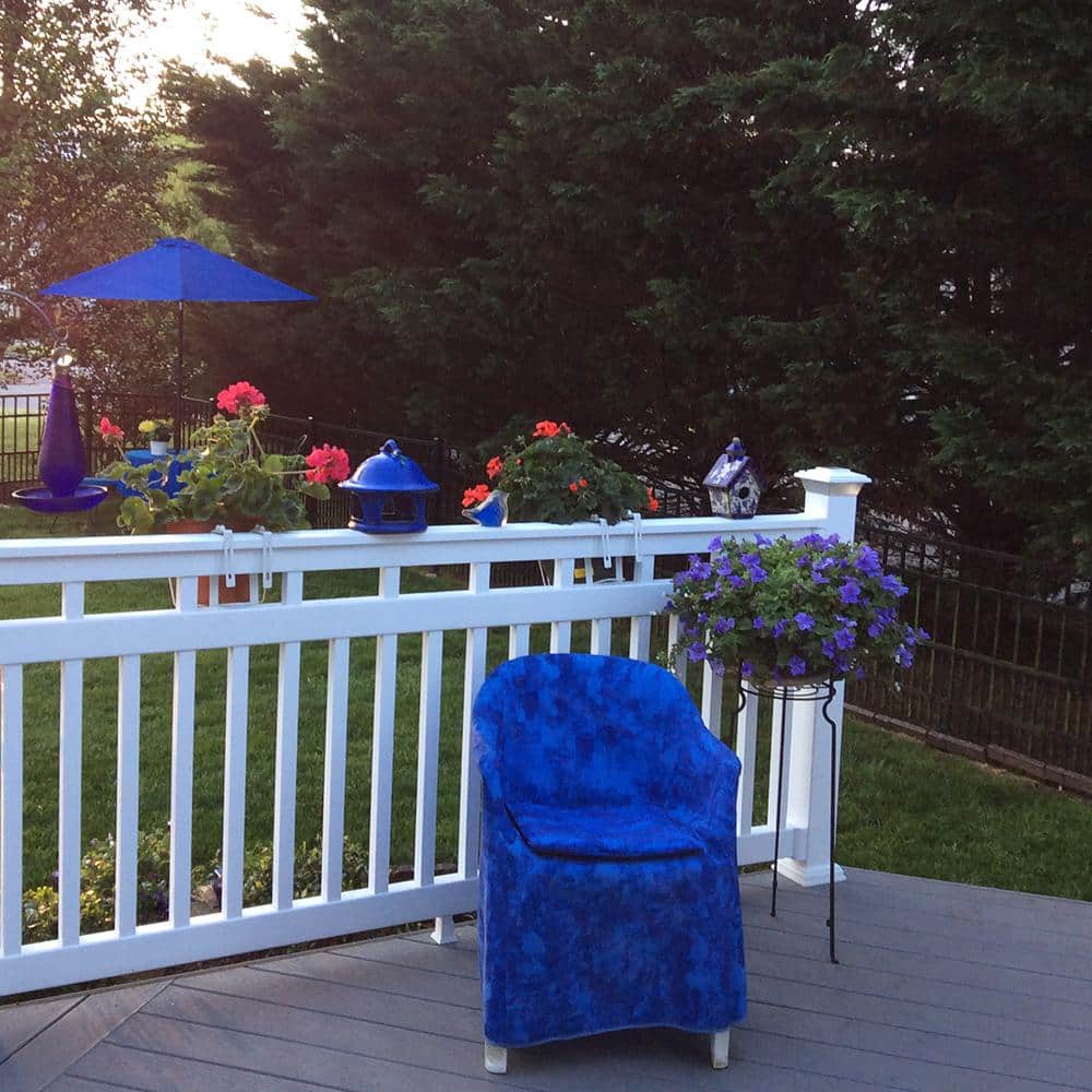 Weatherables Hallandale 3.5 ft. H x 4 ft. W Vinyl White Railing Kit