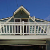Weatherables Hallandale 3.5 ft. H x 8 ft. W Vinyl White Railing Kit