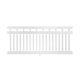 Weatherables Hallandale 3.5 ft. H x 8 ft. W Vinyl White Railing Kit