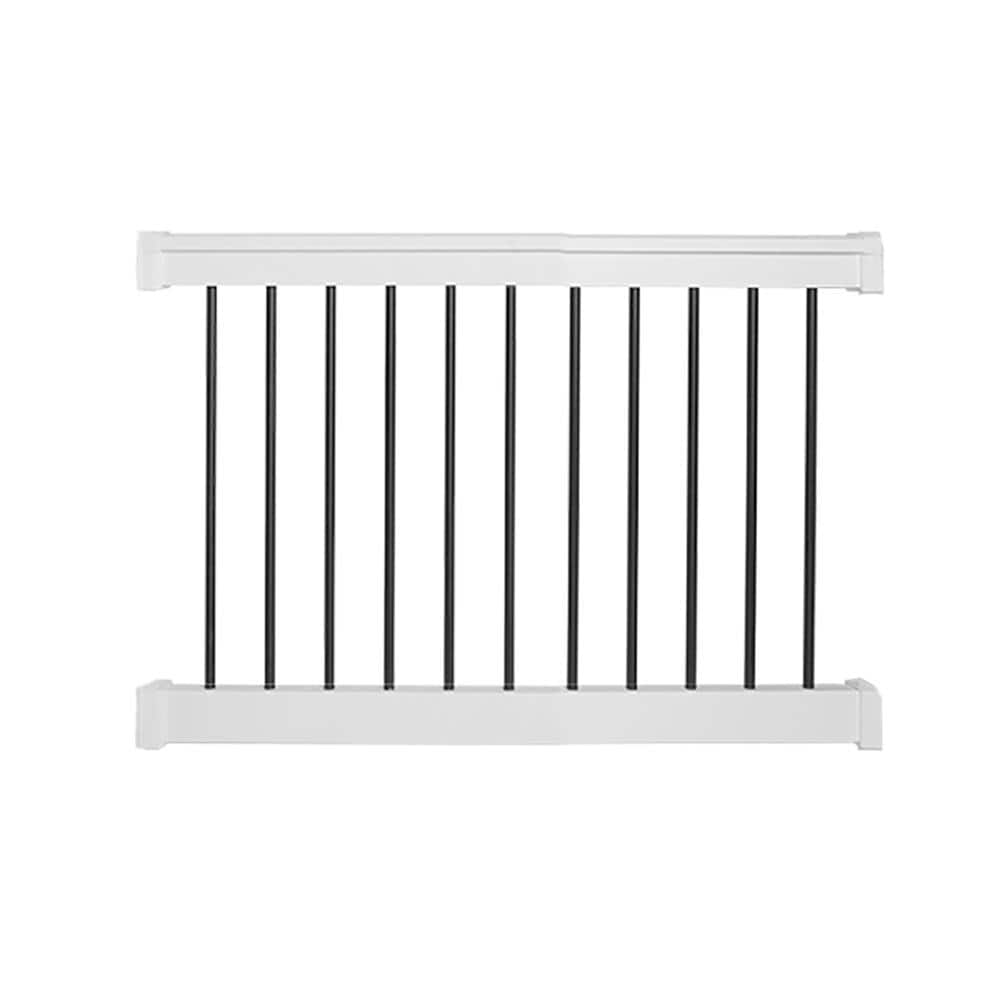 Weatherables Bellaire 3 ft. H x 4 ft. W White Vinyl Railing Kit