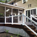 Weatherables Bellaire 3 ft. H x 4 ft. W White Vinyl Railing Kit