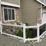 Weatherables Bellaire 3 ft. H x 4 ft. W White Vinyl Railing Kit