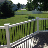 Weatherables Bellaire 3 ft. H x 6 ft. W White Vinyl Railing Kit