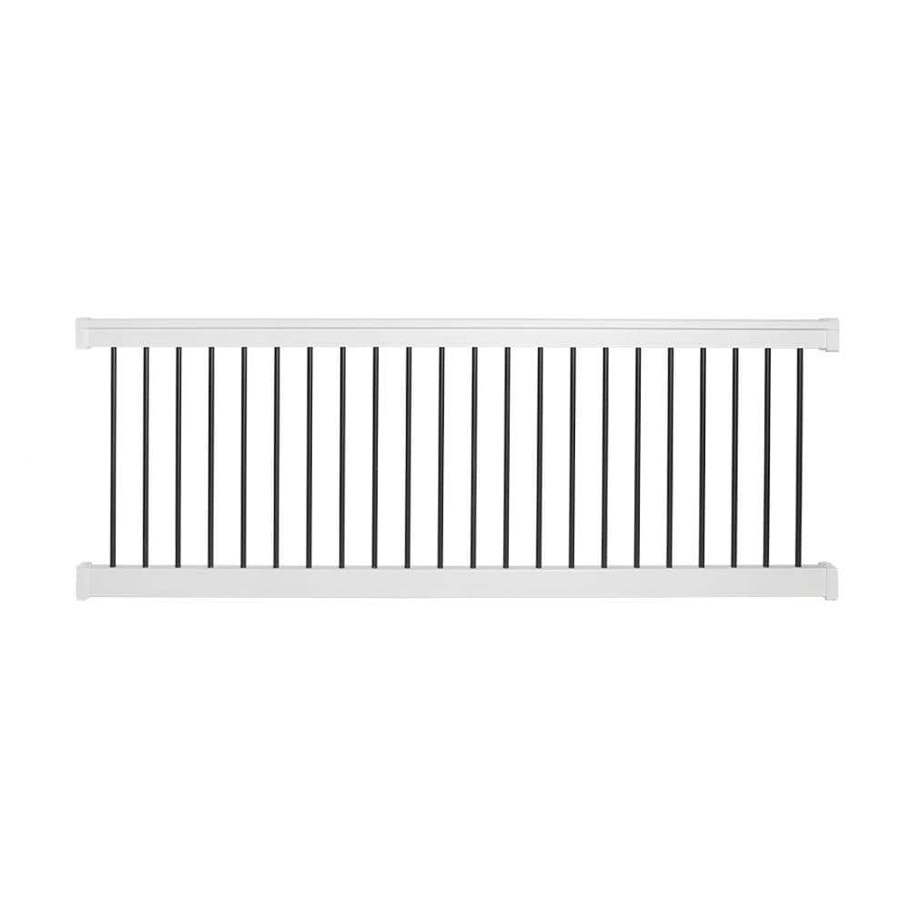 Weatherables Bellaire 3 ft. H x 6 ft. W White Vinyl Railing Kit