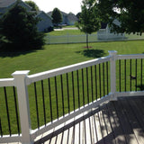 Weatherables Bellaire 3 ft. H x 6 ft. W White Vinyl Railing Kit