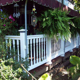 Weatherables Delray 3.5 ft. H x 8 ft. W Vinyl White Railing Kit with Colonial Spindles