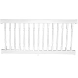 Weatherables Delray 3.5 ft. H x 8 ft. W Vinyl White Railing Kit with Colonial Spindles