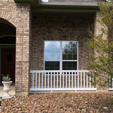 Weatherables Vanderbilt 3 ft. H x 8 ft. W White Vinyl Railing Kit