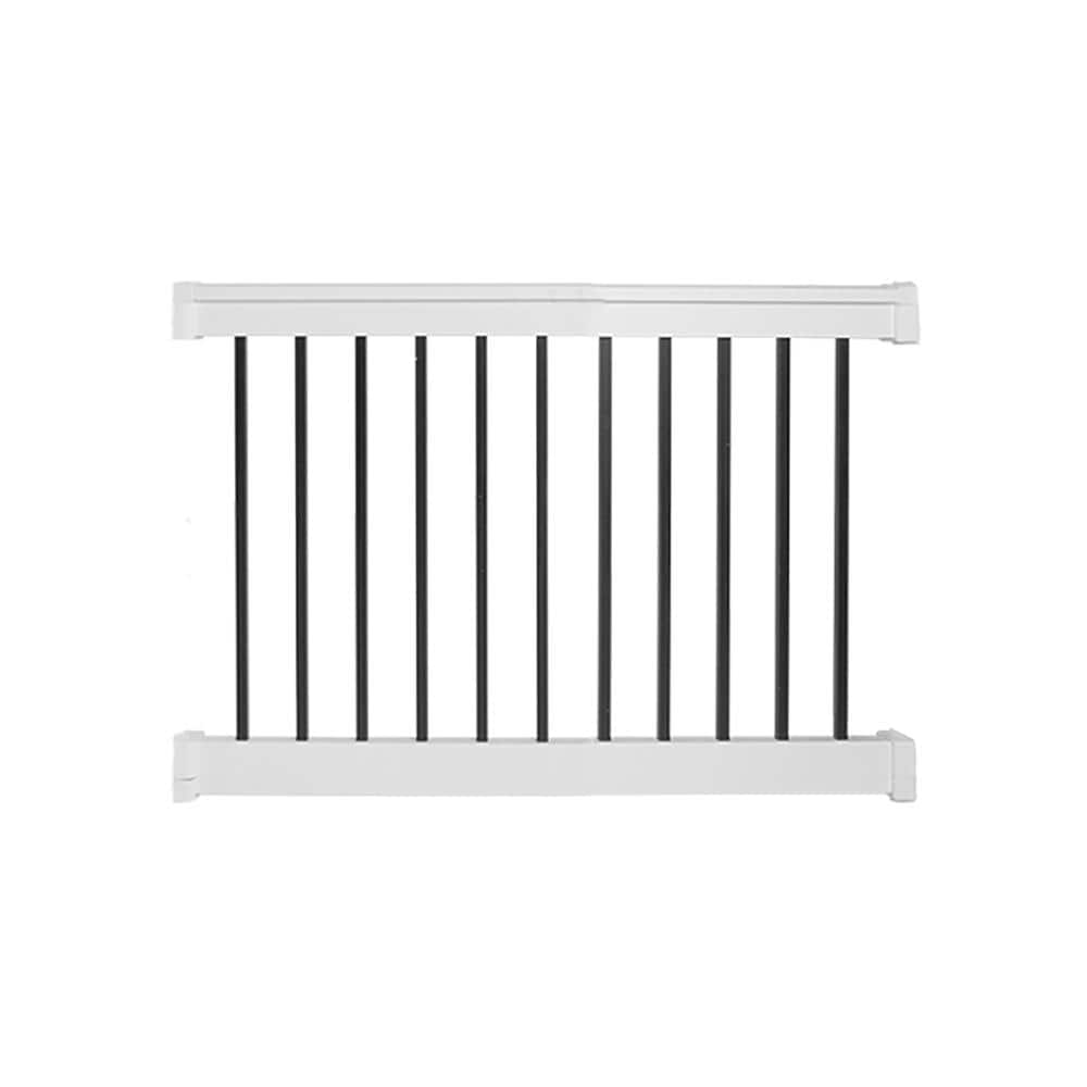 Weatherables Vilano 3 ft. H x 4 ft. W Vinyl White Railing Kit