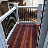 Weatherables Vilano 3 ft. H x 4 ft. W Vinyl White Railing Kit