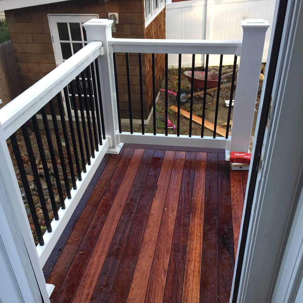 Weatherables Vilano 3.5 ft. H x 8 ft. W Vinyl White Railing Kit