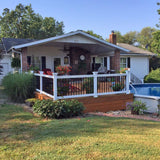 Weatherables Vilano 3.5 ft. H x 8 ft. W Vinyl White Railing Kit