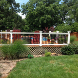Weatherables Vilano 3.5 ft. H x 8 ft. W Vinyl White Railing Kit