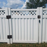 Weatherables Keystone Black Nylon Polymer 2-Sided Key-Lockable Gate Latch