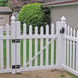 Weatherables Keystone Black Nylon Polymer 2-Sided Key-Lockable Gate Latch