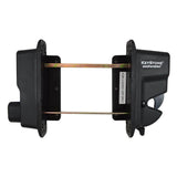 Weatherables Keystone Black Nylon Polymer 2-Sided Key-Lockable Gate Latch