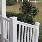 Weatherables Vanderbuilt/Delray/Bellaire/Vilano White Stair Railing Bracket Kit (4-Piece)