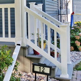 Weatherables Vanderbuilt/Delray/Bellaire/Vilano White Stair Railing Bracket Kit (4-Piece)